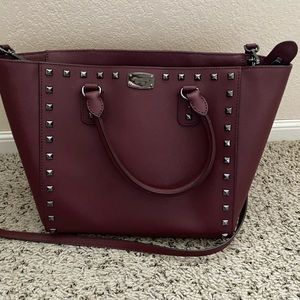 Burgundy Micheal Kors Purse